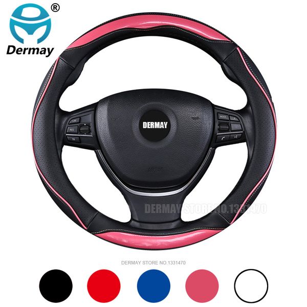 dermay new 2017 car steering wheel cover leather personality with edge size m fit 95% cars men girls car accessories pink cute
dermay new 2017 car steering wheel cover leather personality with edge size m fit 95% cars men girls car accessories pink cute