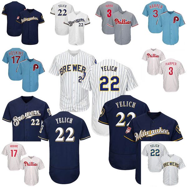 New 17 Rhys Hoskins Milwaukee 22 Christian Yelich Brewers Philadelphia 3 Bryce Harper Phillies Mens Jerseys
New 17 Rhys Hoskins Milwaukee 22 Christian Yelich Brewers Philadelphia 3 Bryce Harper Phillies Mens Jerseys