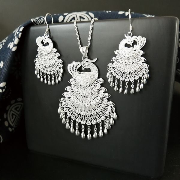 peacock 999 sterling silver свадебные украшения наборы женщины серьги ожерелье набор ювелирных изделий класса люкс ручной работы этнические
peacock 999 sterling silver свадебные украшения наборы женщины серьги ожерелье набор ювелирных изделий класса люкс ручной работы этнические