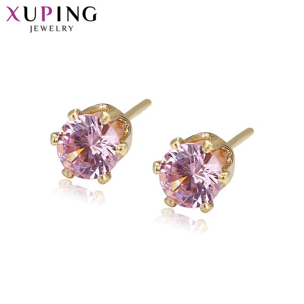 xuping simple elegant earrings studs with synthetic cubic zirconia jewelry for women valentine's day gifts s28-21782, Golden;silver
xuping simple elegant earrings studs with synthetic cubic zirconia jewelry for women valentine's day gifts s28-21782, Golden;silver