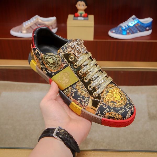 high-end men's casual sports running shoes business casual leather non-slip wear-resistant board shoes color matching camouflage shoes#, Red;white
high-end men's casual sports running shoes business casual leather non-slip wear-resistant board shoes color matching camouflage shoes#, Red;white