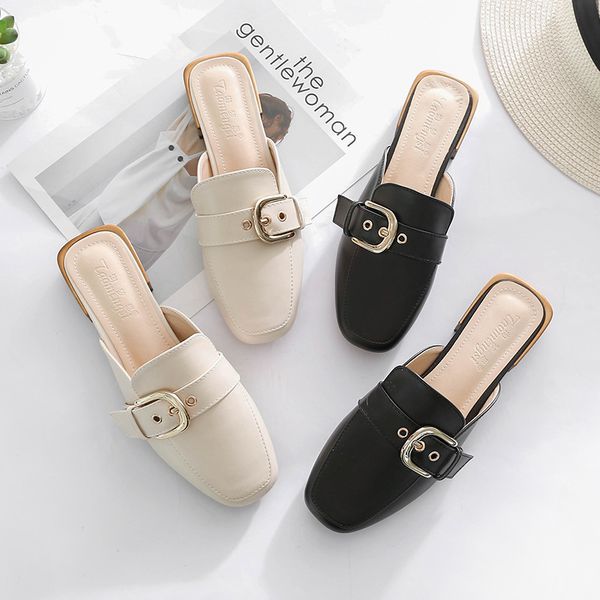 shoes square heel woman's slippers low slides fashion block 2020 summer hoof heels rubber buckle strap basic scandals, Black
shoes square heel woman's slippers low slides fashion block 2020 summer hoof heels rubber buckle strap basic scandals, Black