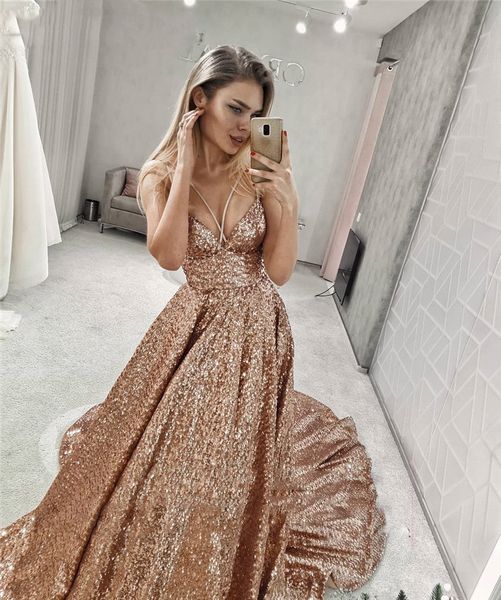 abendkleider 2019 rose sequined prom dresses a line long evening party formal gowns, Black
abendkleider 2019 rose sequined prom dresses a line long evening party formal gowns, Black