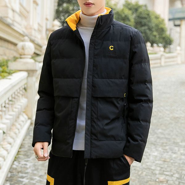 cotton-padded clothes men's autumn and winter new style korean-style thick warm cotton-padded jacket casual short cotton coat ou, Black
cotton-padded clothes men's autumn and winter new style korean-style thick warm cotton-padded jacket casual short cotton coat ou, Black