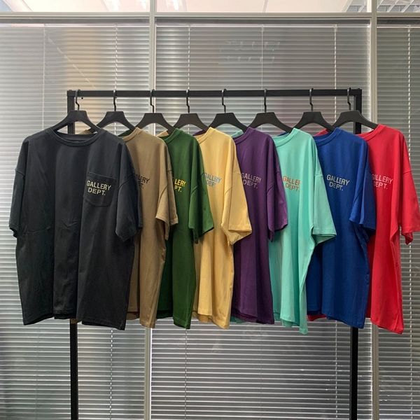 8 colors summer mens designer t shirts gallerydept printing oversize short sleeve fashion brand high street casual, White;black
8 colors summer mens designer t shirts gallerydept printing oversize short sleeve fashion brand high street casual, White;black