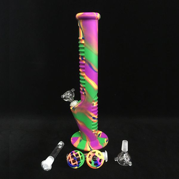 high 14 inch rainbow silicone bongs with glass quartz nail glass bongs glass pipes water bongs
high 14 inch rainbow silicone bongs with glass quartz nail glass bongs glass pipes water bongs