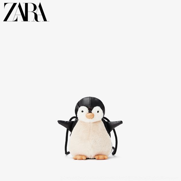 za ra er tong bao er tong bao children's bag girl's plush penguin satchel 115006002