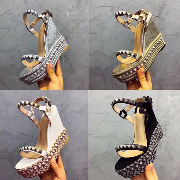2019 women's cataclou pyradiams leather flatform espadrille wedges sandals designer sandal red bottom high heels wedding shoes us 35-41, Black
2019 women's cataclou pyradiams leather flatform espadrille wedges sandals designer sandal red bottom high heels wedding shoes us 35-41, Black