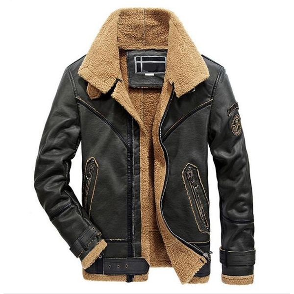 winter male leather jackets male pu jacket casual coats men's leather jackets, Black
winter male leather jackets male pu jacket casual coats men's leather jackets, Black