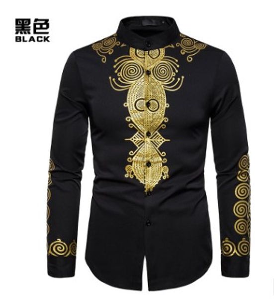 litthing men's print shirts casual spring long sleeve camicias stand collar fashion male shirt business formal men dress shirts, White;black
litthing men's print shirts casual spring long sleeve camicias stand collar fashion male shirt business formal men dress shirts, White;black