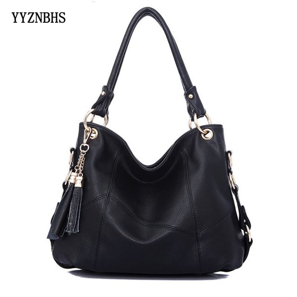 handbags women bags handbags leather tassel ladies crossbody hand tote bags for women 2019 black