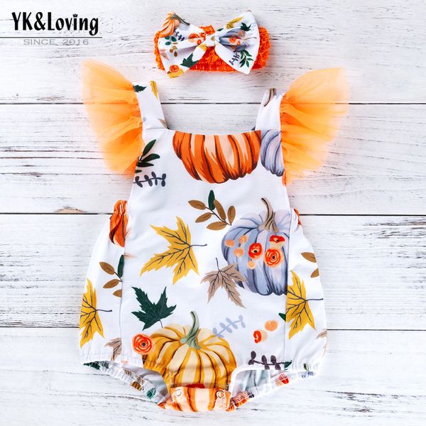 retail baby infant girl designer clothes baby rompers set with headband kids halloween sleeveless pumpkin flower printed romper bodysuit, Blue
retail baby infant girl designer clothes baby rompers set with headband kids halloween sleeveless pumpkin flower printed romper bodysuit, Blue