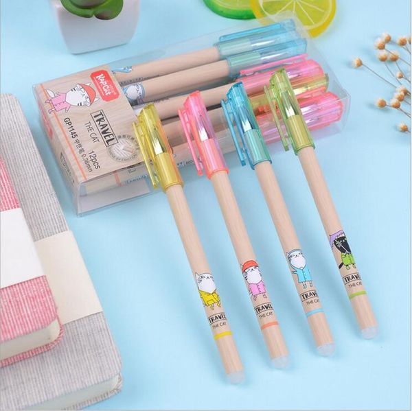 1piece 0.38mm gel pen cute cartoon animal lucky cat black / blue ink erasable gel pen school/office school supplies wholesale
1piece 0.38mm gel pen cute cartoon animal lucky cat black / blue ink erasable gel pen school/office school supplies wholesale