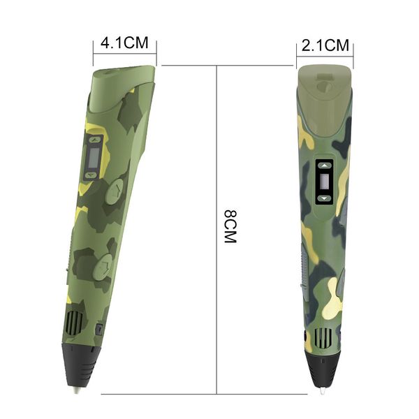 печать для детей diy 3d принтер pen drawing ручки с abs pla нить 1.75mm рождественский подарок на день рождения y200428
