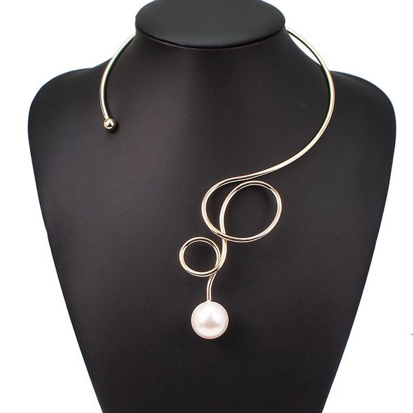 unique pearl female trend exaggerating metal fashion short chain neck ring accessories choker custom jewelry trendy classic, Silver
unique pearl female trend exaggerating metal fashion short chain neck ring accessories choker custom jewelry trendy classic, Silver