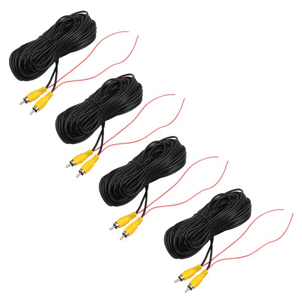 4 pieces car rca video extension cable for auto backup camera monitor rear view parking system 20ft
4 pieces car rca video extension cable for auto backup camera monitor rear view parking system 20ft