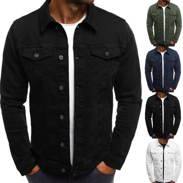 2019 new fashion mens jackets and coats solid color long sleeve button down lapel jackets multi pockets demin jacket coat men, Black;brown
2019 new fashion mens jackets and coats solid color long sleeve button down lapel jackets multi pockets demin jacket coat men, Black;brown