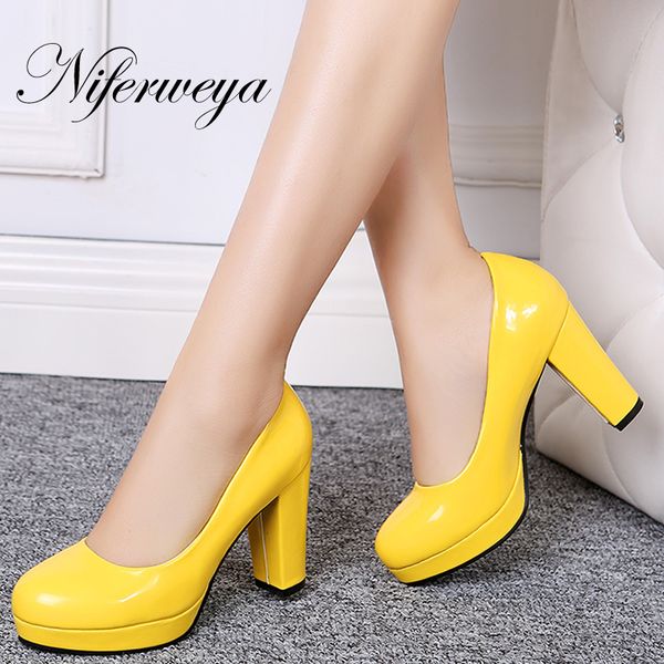 9 color spring/autumn women pumps round toe party platform high heels big size 32-43 slip-on ladies shoes zapatos mujer 385, Black
9 color spring/autumn women pumps round toe party platform high heels big size 32-43 slip-on ladies shoes zapatos mujer 385, Black