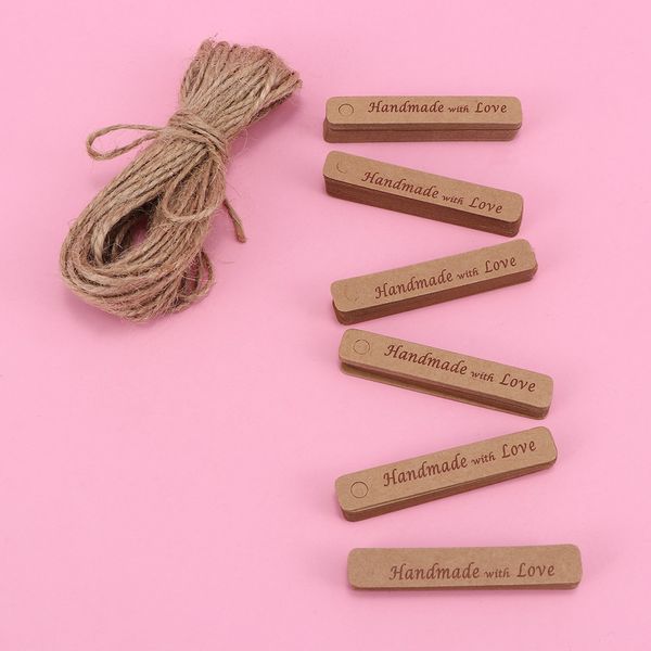 100pcs fashion kraft paper tags vintage made with love gift blank label hang tags wedding party diy labels decorative card
100pcs fashion kraft paper tags vintage made with love gift blank label hang tags wedding party diy labels decorative card