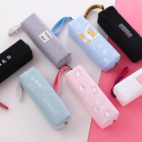 concise solid color student portable pencil case school pencil cases for girls boys stationery pouch canvas pencil bag box estojo escolar
concise solid color student portable pencil case school pencil cases for girls boys stationery pouch canvas pencil bag box estojo escolar
