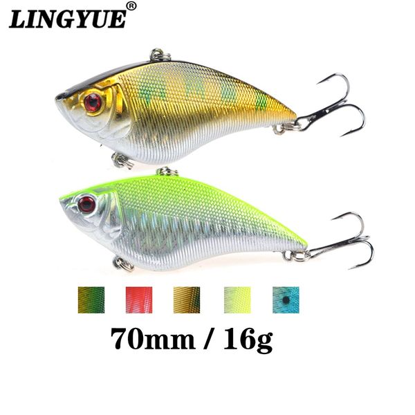 lingyue hard wobblers 7cm 16g plastic vib fishing lures artificial bait 6# treble hooks long ssinking crankbait tackle y032
lingyue hard wobblers 7cm 16g plastic vib fishing lures artificial bait 6# treble hooks long ssinking crankbait tackle y032