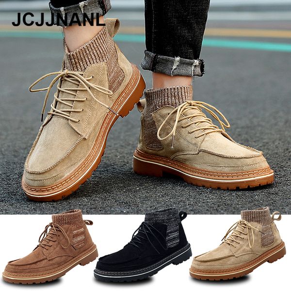 winter boots men leather boots warm comfortable men winter shoes high leather ankle men's, Black
winter boots men leather boots warm comfortable men winter shoes high leather ankle men's, Black