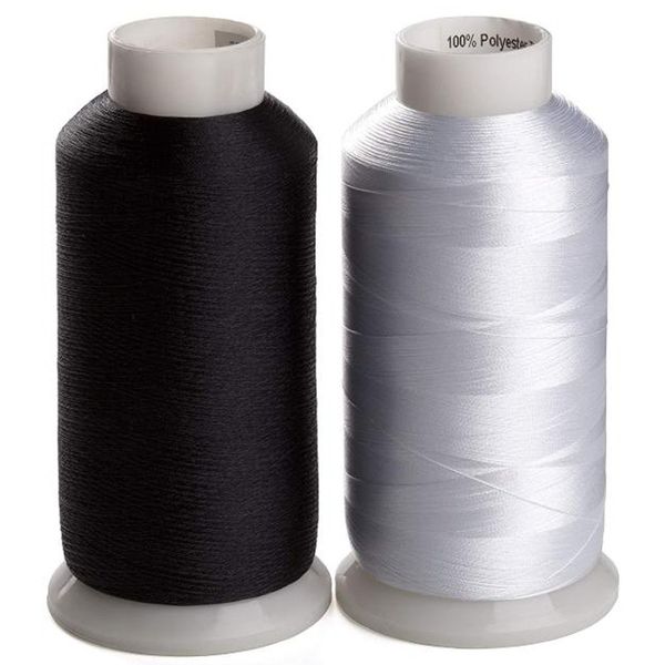 2 bobbin thread for sewing and embroidery machine 5500 yards each - 60wt polyester bobbin fill thread bottom threads, Black
2 bobbin thread for sewing and embroidery machine 5500 yards each - 60wt polyester bobbin fill thread bottom threads, Black