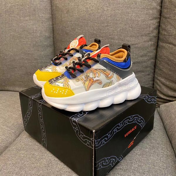 chain reaction shoes kids sneakers runner snow leopard black white suede leather fashion children trainers Versace shoes
chain reaction shoes kids sneakers runner snow leopard black white suede leather fashion children trainers Versace shoes