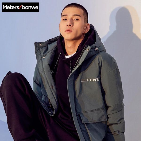 men's down & parkas metersbonwe 2021 thick jacket men winter warm 90% white duck coat man handsome high collar hooded outwear, Black
men's down & parkas metersbonwe 2021 thick jacket men winter warm 90% white duck coat man handsome high collar hooded outwear, Black