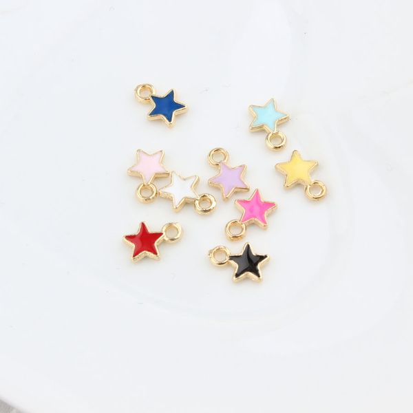 60pcs/lot oil drop zinc alloy colourful five-pointed star charm pendant charms for jewelry making diy, Bronze;silver
60pcs/lot oil drop zinc alloy colourful five-pointed star charm pendant charms for jewelry making diy, Bronze;silver