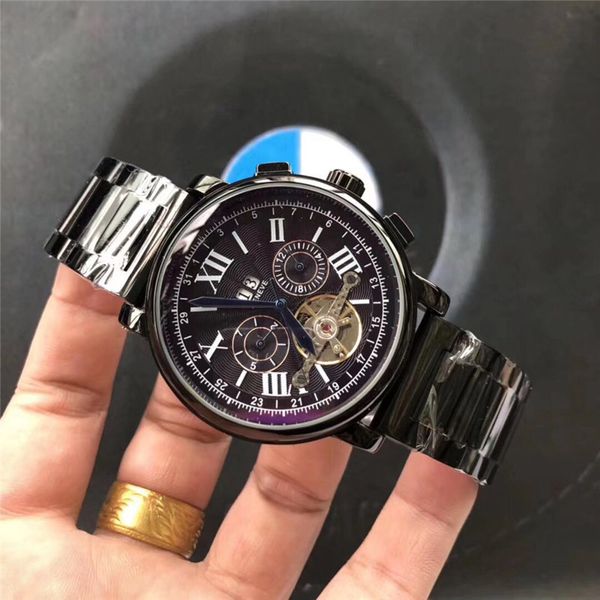 new 2019 mens full-automatic mechanical watch tourbillon luxury fashion brand men watches stainless steel man multifunctional watches, Slivery;brown
new 2019 mens full-automatic mechanical watch tourbillon luxury fashion brand men watches stainless steel man multifunctional watches, Slivery;brown