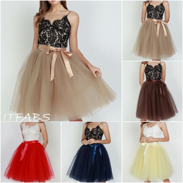 summer women mesh ball gown skirts 7 layers ladies high waist elastic voile knee skirt casual femme bow knot vestidos loose, Black
summer women mesh ball gown skirts 7 layers ladies high waist elastic voile knee skirt casual femme bow knot vestidos loose, Black