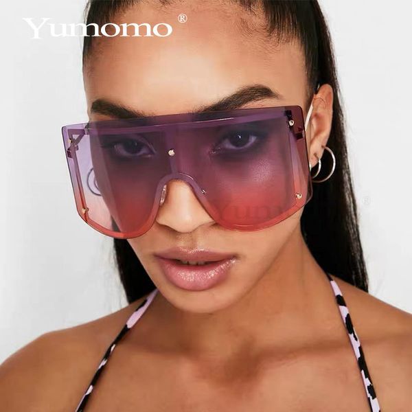 fashion oversized gradient sunglasses women luxulry brand designer rimless metal female sun glasses shades travel gafa de sol, Blue
fashion oversized gradient sunglasses women luxulry brand designer rimless metal female sun glasses shades travel gafa de sol, Blue