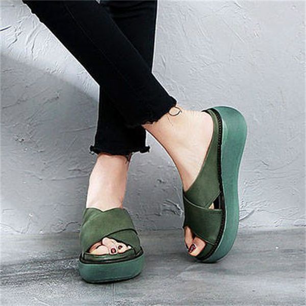 women slippers soft leather wedges shoes woman summer sandals beach flip flops new platform sandalias mujer wedge heels sandals, Black
women slippers soft leather wedges shoes woman summer sandals beach flip flops new platform sandalias mujer wedge heels sandals, Black