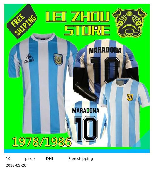 retro version 1986 argentina home soccer jersey maradona caniggia 1978 quality football shirt batistuta, Black
retro version 1986 argentina home soccer jersey maradona caniggia 1978 quality football shirt batistuta, Black