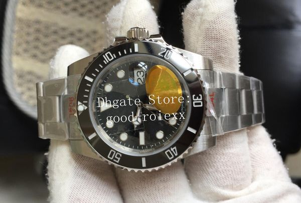 men's waterproof watches 904l steel automatic 2836 watch noobf factory black ceramic 116610ln dive men eta 116610lv wristwatches, Slivery;brown
men's waterproof watches 904l steel automatic 2836 watch noobf factory black ceramic 116610ln dive men eta 116610lv wristwatches, Slivery;brown