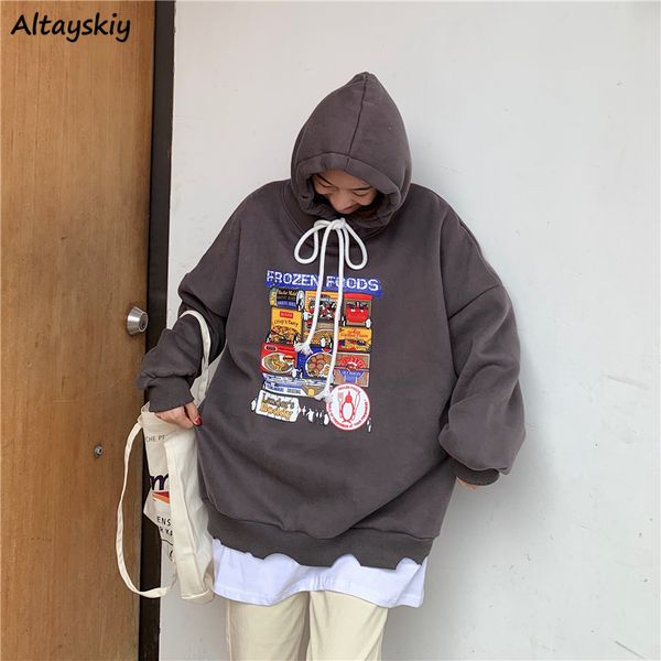 women's hoodies & sweatshirts womens spring printed fake two pieces oversize harajuku bf pullover lovely plus velvet thicker loose swea, Black
women's hoodies & sweatshirts womens spring printed fake two pieces oversize harajuku bf pullover lovely plus velvet thicker loose swea, Black