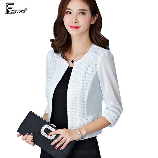 short blazers coats women summer suits black sheer mesh 3/4 sleeve blazer open front cardigan jacket work office blazers, White;black
short blazers coats women summer suits black sheer mesh 3/4 sleeve blazer open front cardigan jacket work office blazers, White;black