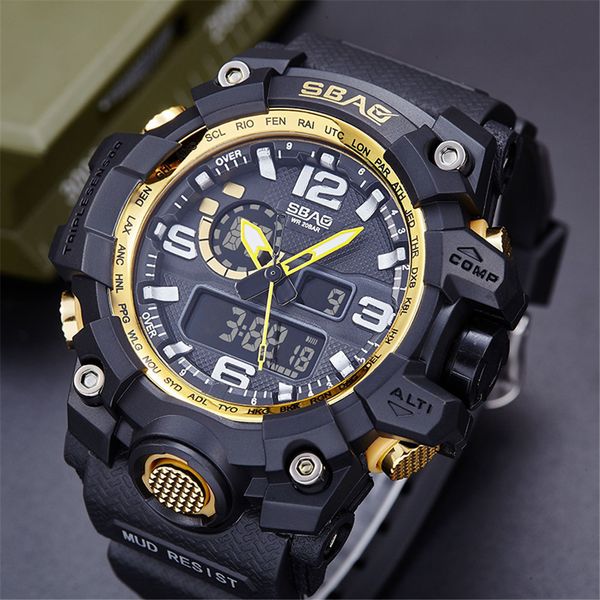 men analog digital watch led men waterproof sports watches digital electronic relogio masculino dropshipping c, Slivery;brown
men analog digital watch led men waterproof sports watches digital electronic relogio masculino dropshipping c, Slivery;brown