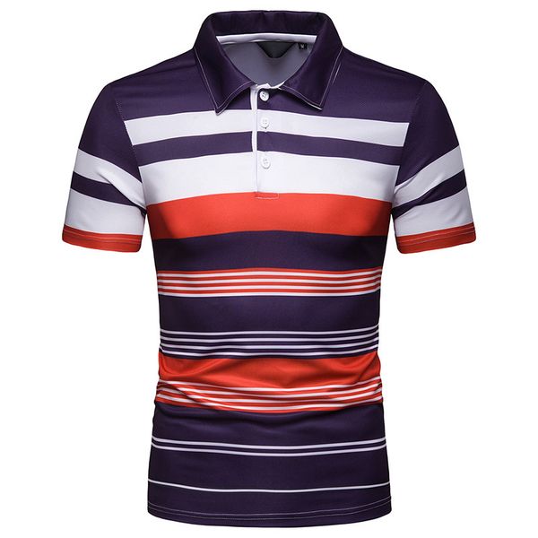 2020 new european and american explosion summer men's short sleeve polo shirt men's contrast striped slim lapel casual t-shirt, White;black
2020 new european and american explosion summer men's short sleeve polo shirt men's contrast striped slim lapel casual t-shirt, White;black