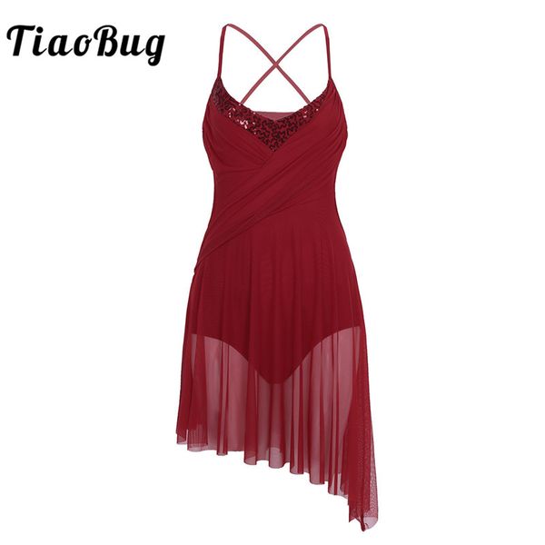 TiaoBug New Shiny Sequins Spaghetti Straps Tulle Ballet Dress Gymnastics Leotard Adult Women Contemporary Lyrical Dance Costumes, Black;red
TiaoBug New Shiny Sequins Spaghetti Straps Tulle Ballet Dress Gymnastics Leotard Adult Women Contemporary Lyrical Dance Costumes, Black;red