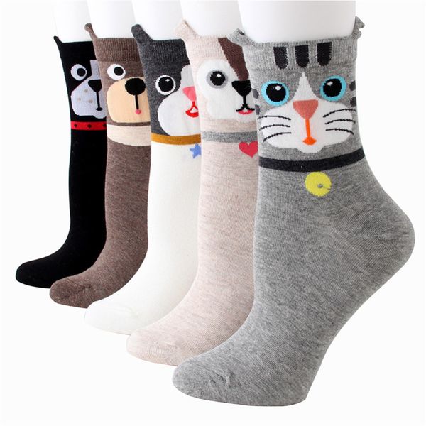 Hot Women Cotton Socks Funny Cat Ear Animal Character Print Casual Ladies Winter Socks Christmas Gift
Hot Women Cotton Socks Funny Cat Ear Animal Character Print Casual Ladies Winter Socks Christmas Gift