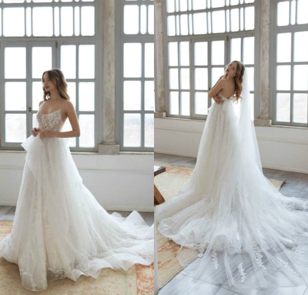 2020 doria karlozi wedding dresses spaghetti strap sleeveless beads pearls bride dress a line sweep train tulle abiti da sposa, White
2020 doria karlozi wedding dresses spaghetti strap sleeveless beads pearls bride dress a line sweep train tulle abiti da sposa, White