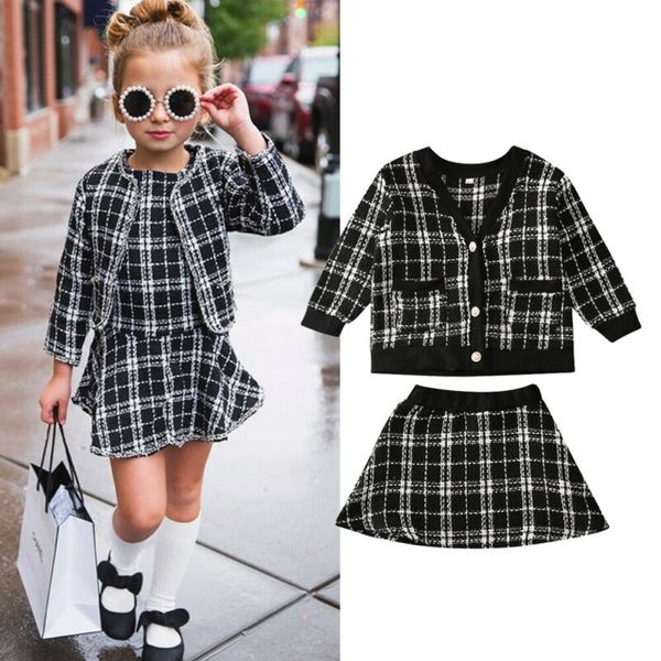2-7t toddler kids baby girl plaid clothes set autumn winter vintage coat skirt dress set elegant warm cute sweet outfit, White
2-7t toddler kids baby girl plaid clothes set autumn winter vintage coat skirt dress set elegant warm cute sweet outfit, White
