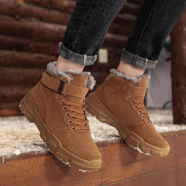 ankle snow fur boots warm men snow boots winter lace-up men shoes botas new arrival fashion male flock plush winter, Black
ankle snow fur boots warm men snow boots winter lace-up men shoes botas new arrival fashion male flock plush winter, Black