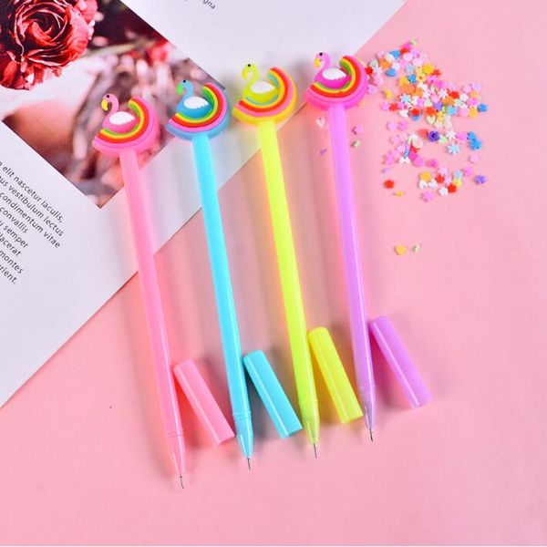 2pc cute rainbow swan gel pen cartoon office school supplies black ink signature pen kawaii flamingo exam korean stationery
2pc cute rainbow swan gel pen cartoon office school supplies black ink signature pen kawaii flamingo exam korean stationery