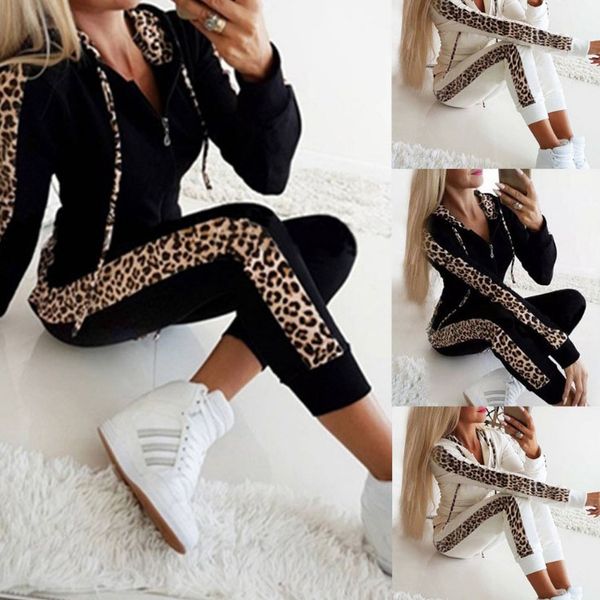 women fashion tracksuits 2019 autumn new arrival womens sport style clothing set brand leopard printed casual silm womens two piece sets, Gray
women fashion tracksuits 2019 autumn new arrival womens sport style clothing set brand leopard printed casual silm womens two piece sets, Gray