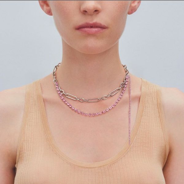 timeless wonder glam crystal pink zircon choker necklace women jewelry punk gothic trendy ins french set new 4348, Golden;silver
timeless wonder glam crystal pink zircon choker necklace women jewelry punk gothic trendy ins french set new 4348, Golden;silver