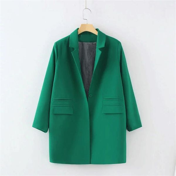 women elegant plain color medium-long design long sleeve jacket blazers jacket green black color plus size -3xl, White;black
women elegant plain color medium-long design long sleeve jacket blazers jacket green black color plus size -3xl, White;black