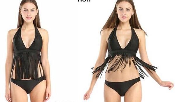 new new brand bikinis set swimwear women swimsuits tassel halter removable padding beach bathing suits 2set/lot, White;black
new new brand bikinis set swimwear women swimsuits tassel halter removable padding beach bathing suits 2set/lot, White;black